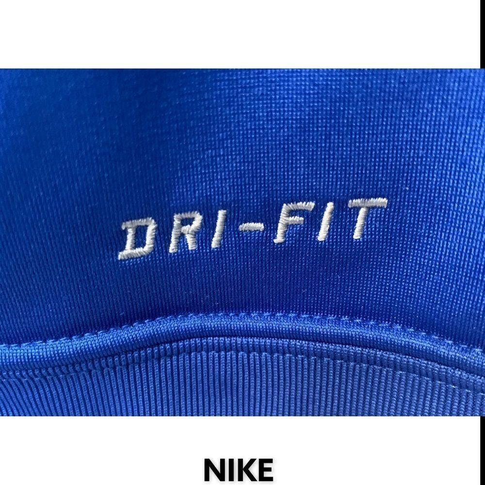 NIKE Blue & White Athletic Jacket With Dri-fit Size S/M NEW - Picture 3 of 16